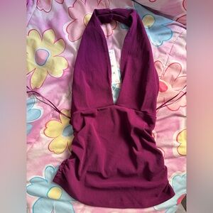 Zara Deep Purple Crop Top